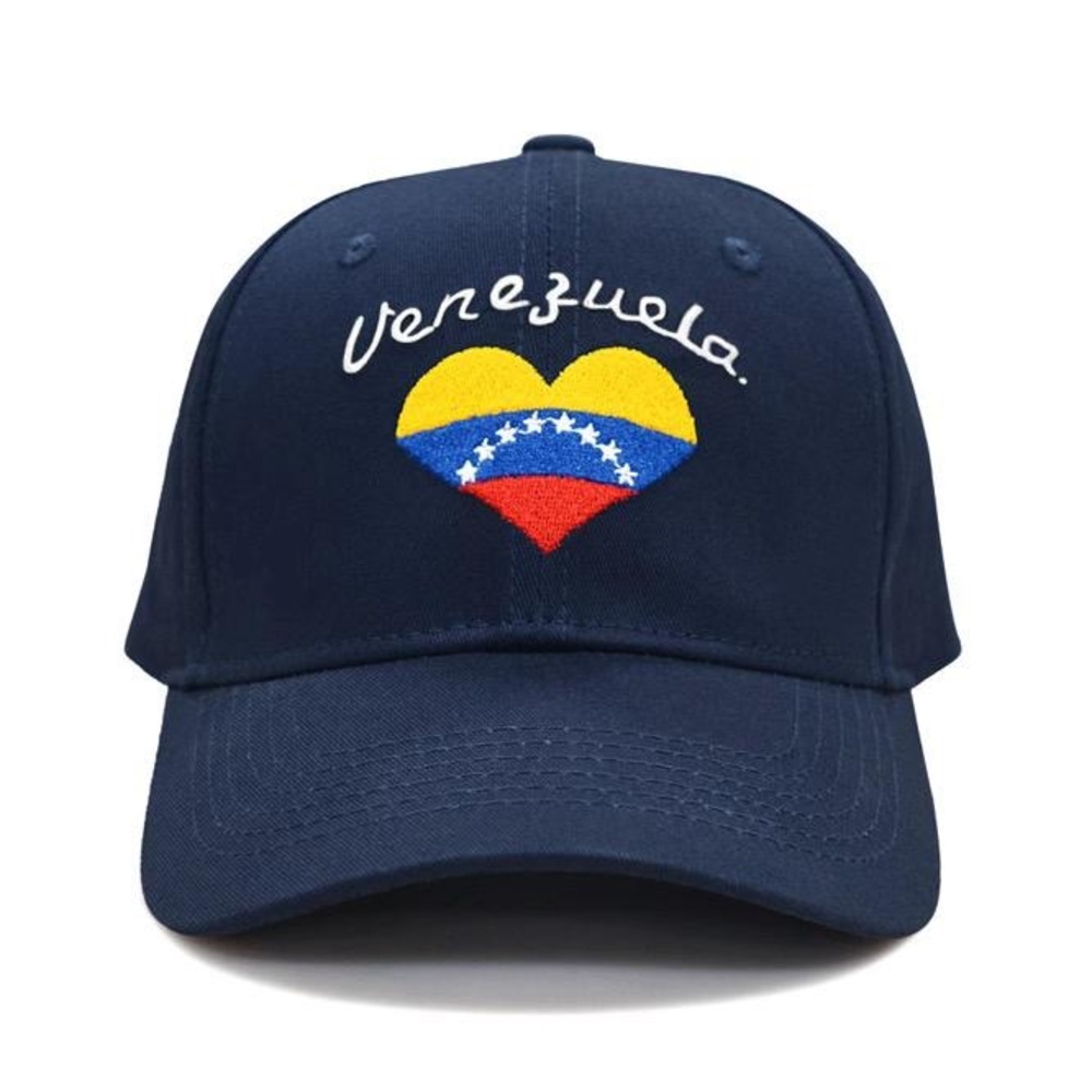 Venezuela Heart Embroidered Navy Cap